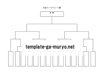 Excelで作成したトーナメント表